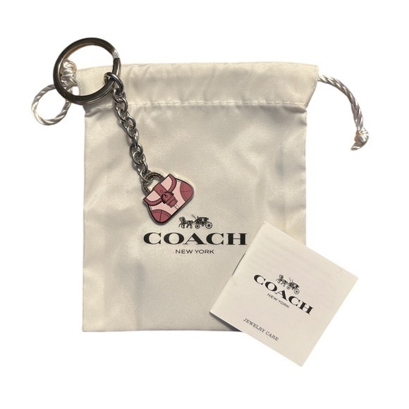 Coach Pink Keychain Accessory - Picture 1 of 3